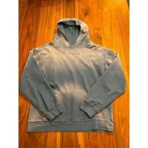 Coolkicks Men's Light Blue Faded Pullover Long Sleeve Hoodie Size Large